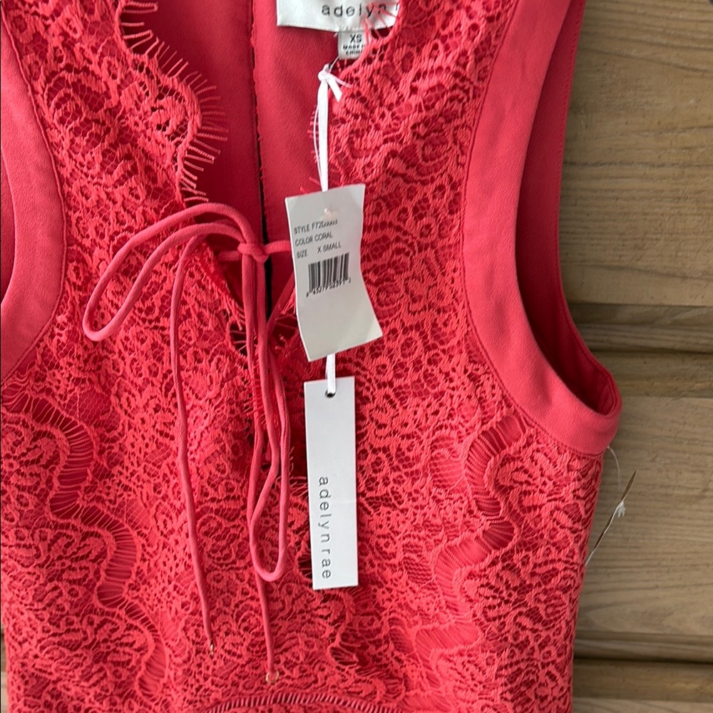 Adelyn Rae Lace Up Front Dress - Picture 5 of 8